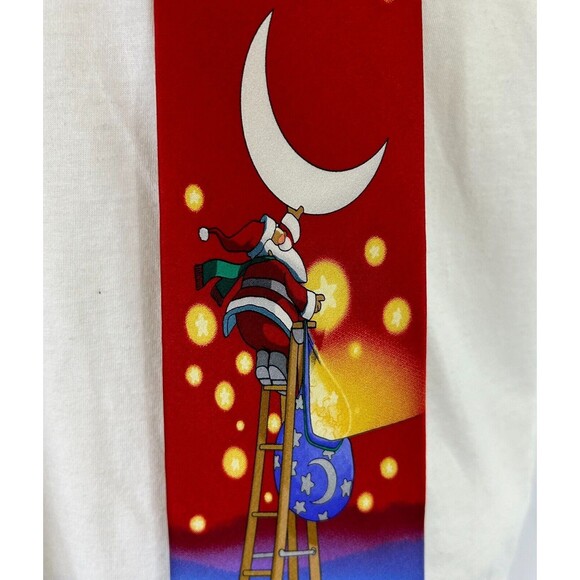 VINTAGE Kersten Brothers Jolly Ol’ Neckties- Santa & Reindeer Silk Christmas Tie - Picture 2 of 7